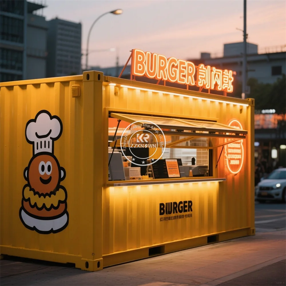 

Luxury Container Room Customizable Outdoor Mini Dining Coffee Bar Design Sandwich Coffee Shop Street Resaurant Fast Food Bar