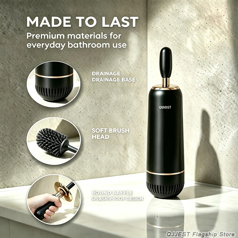 Toilet Brush Wall-mounted Bousehold No Blind Spot Long Handle Silicone Toilet Bowl Brush Bathroom Cleaning