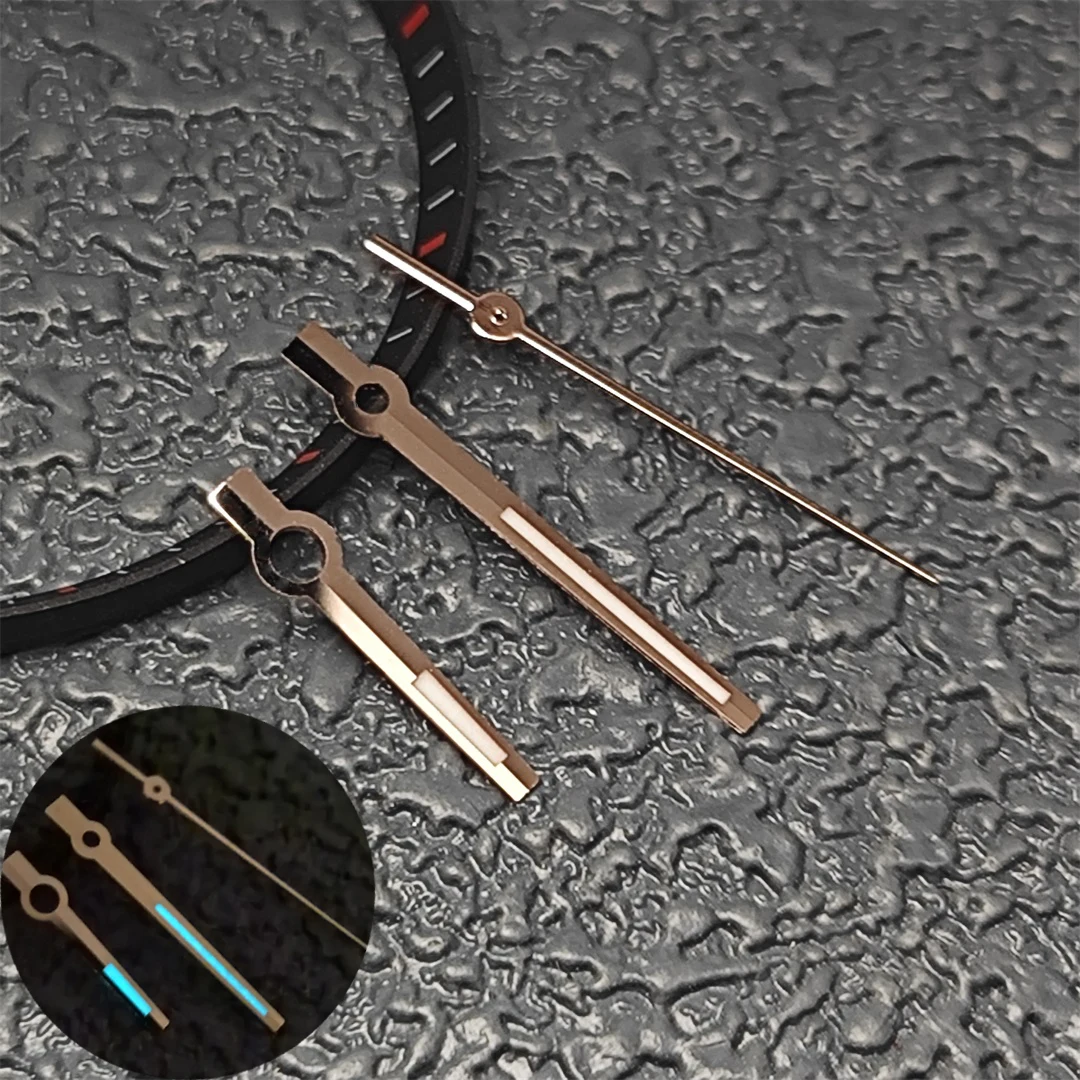 مصقول الفضة الذهب NH35 ساعة الأيدي الإبر C3 أو BWG9 مضيئة مؤشر Datejust الأيدي لقطعة استبدال Seiko NH35/NH36