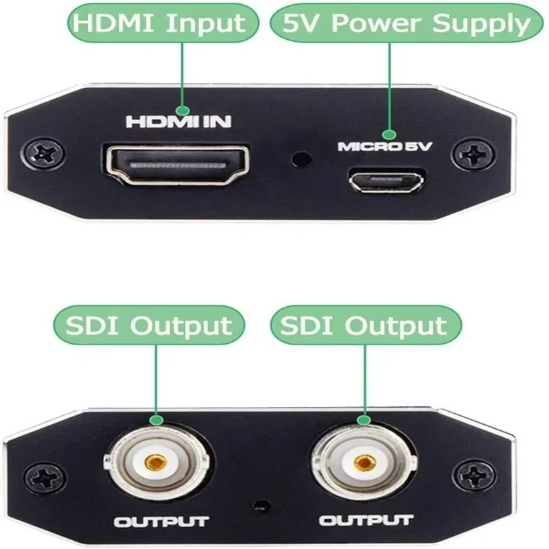 Convertitore audio integrato HD/SDI, da SDI a HD/HD a SDI, da HD a 3G - Convertitore SDI/HD 1080p con cavo dati