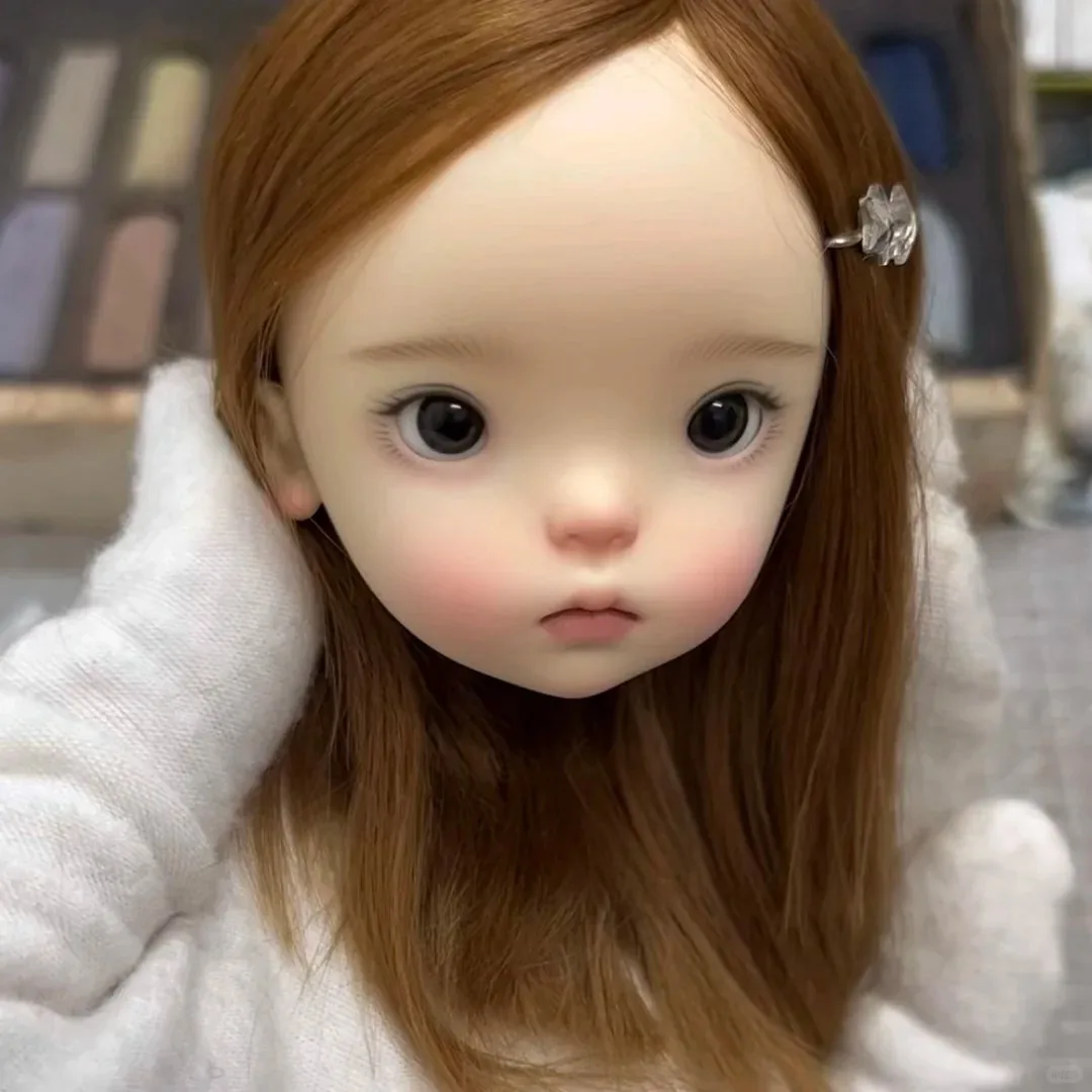 アンバー 1/6 SD BJD ドール ナナドゥドゥ ヘッド キュートで美しい女の子 レジン製おもちゃ ギフト ヘッドのみ 高さのあるヘッドのみ ヘッドメイクアップのみ