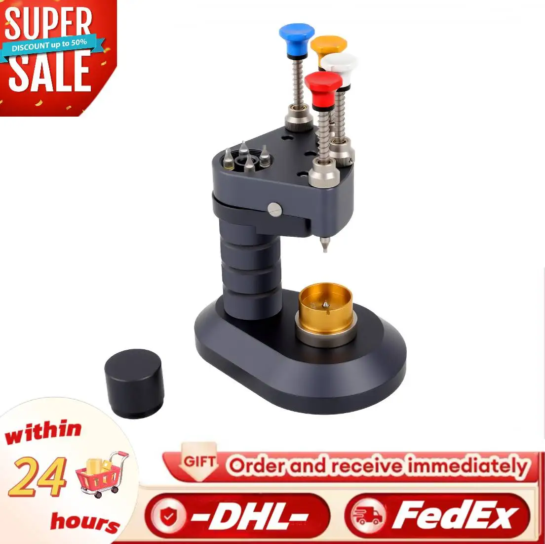 

High Precision 4 Pins Watch Hands Presser Steel Watch Needle Installing Setting Fitting Watch Repair Tools & Kits for Watchmaker