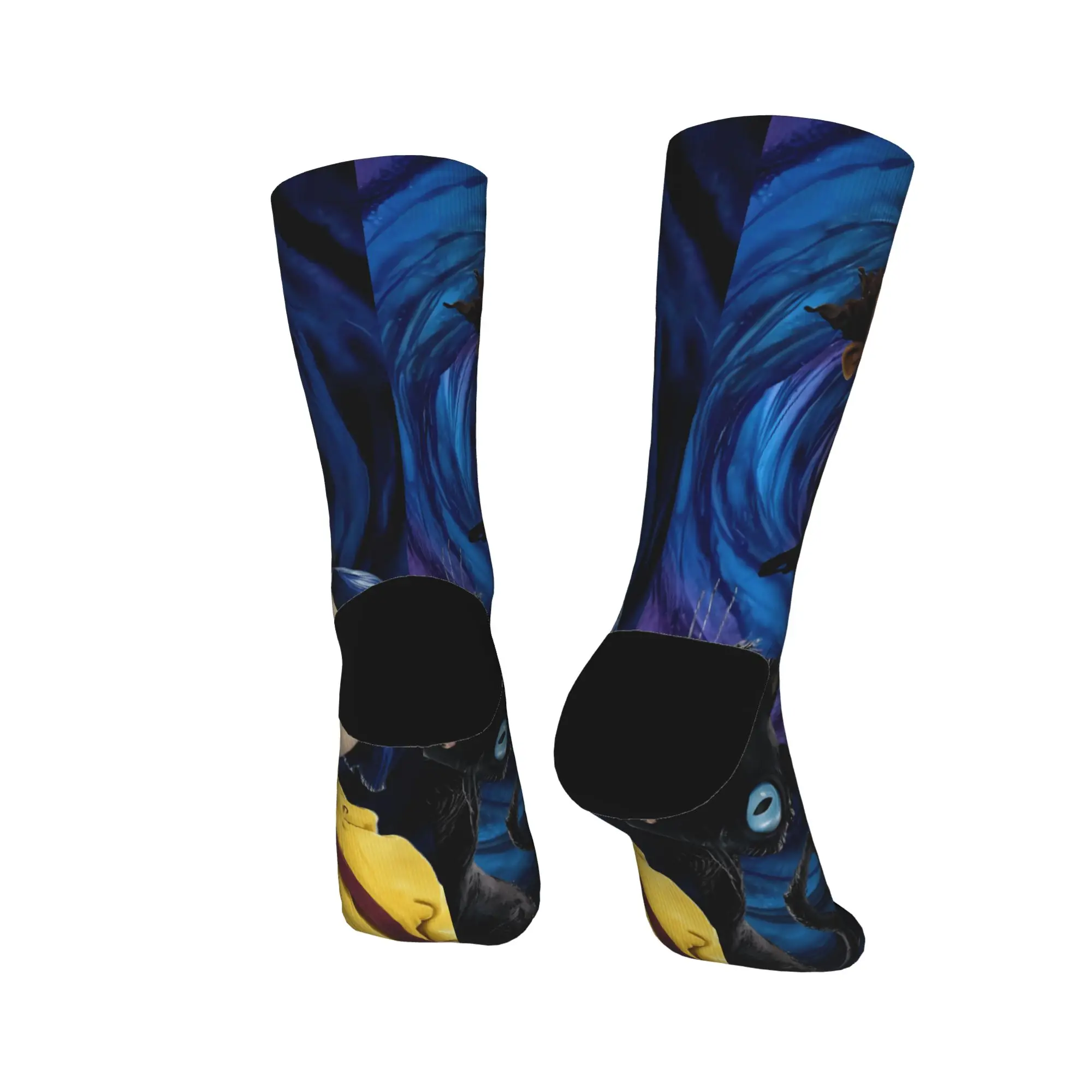 جوارب كورالينز رعب كرتونية مضادة للانزلاق جوارب رجالية مريحة للتسلق جوارب بنمط قوطي للخريف #4