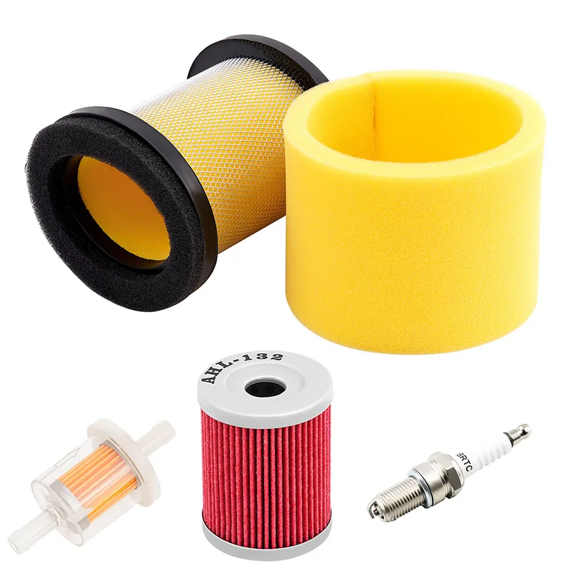 Motorcycle  Air Filter & Oil Filter & Fuel Filter & Spark Plug 11*11*10 CM For Arctic Cat 250 300 2x4 4x4 0470-421 0470-355 image 5