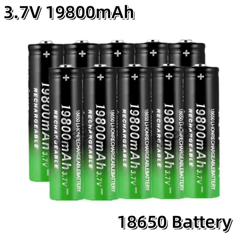 MKEPA New 18650 Lithium Batteries Flashlight 18650  lpega Rechargeable-Battery 3.7V 19800Mah for Flashlight