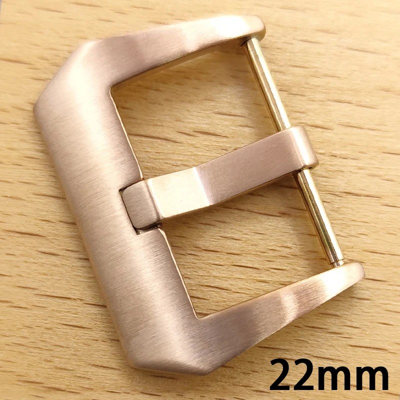 Cinturino per orologio con chiusura da 22 mm - chiusura per cinturino in caucciù argento-nero oro - chiusura per cinturino in acciaio inossidabile - parti di ricambio per accessori