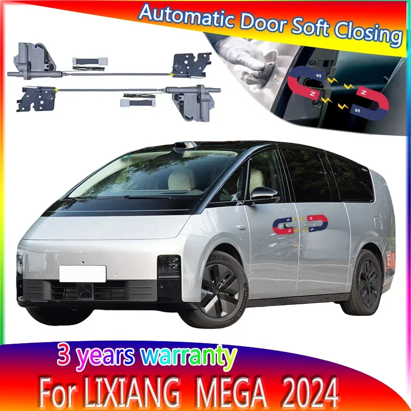 2pcs Car Smart Electric Suction Door Refitted Automatic Locks Soft Close Anti Pinch For LiXiang Mega 2024 Car Accessories