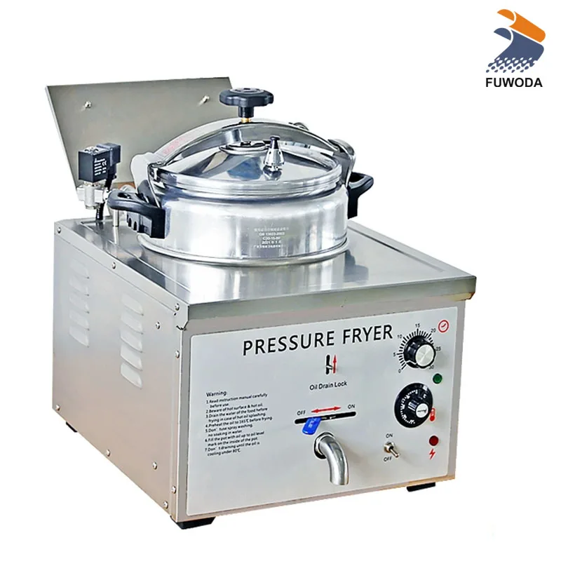 

Электрическая фритюрница большой емкости 16 л, фритюрница для курицы под высоким давлением, фритюрница