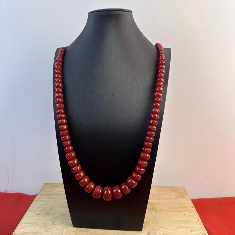 

Chinese Tibetan Ethnic Style Akka Color Stone Bead Versatile Necklace