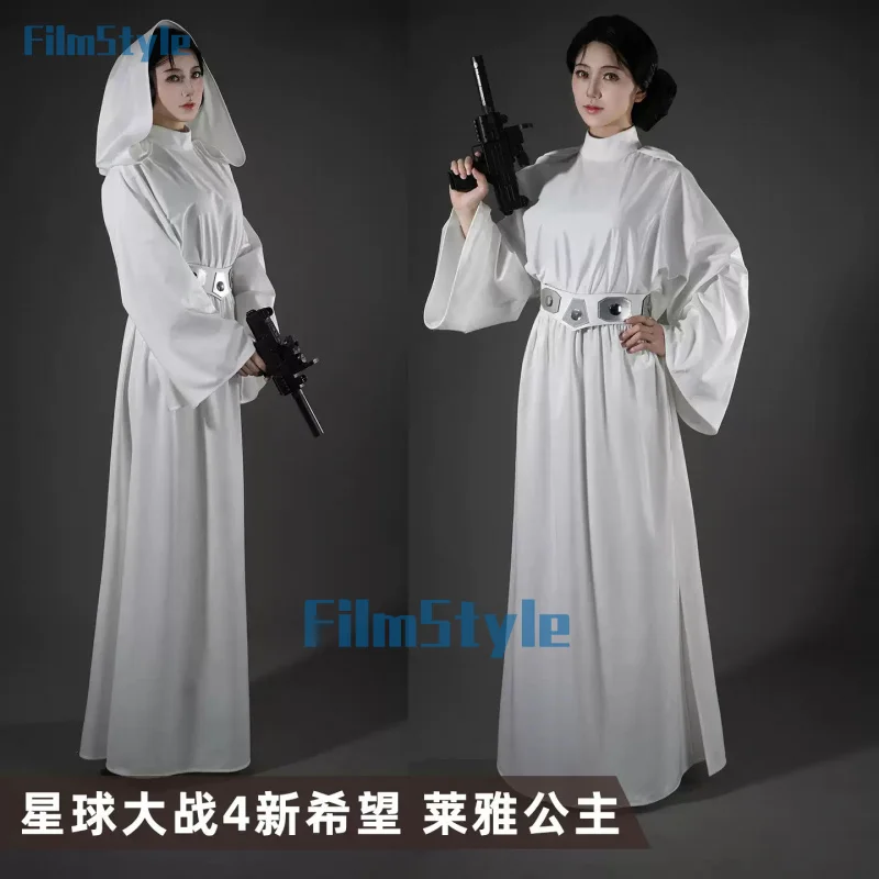 

Princess Leia Cosplay Costume Uniform Halloween Carnival Party Christmas Play Role Clothes Clothing