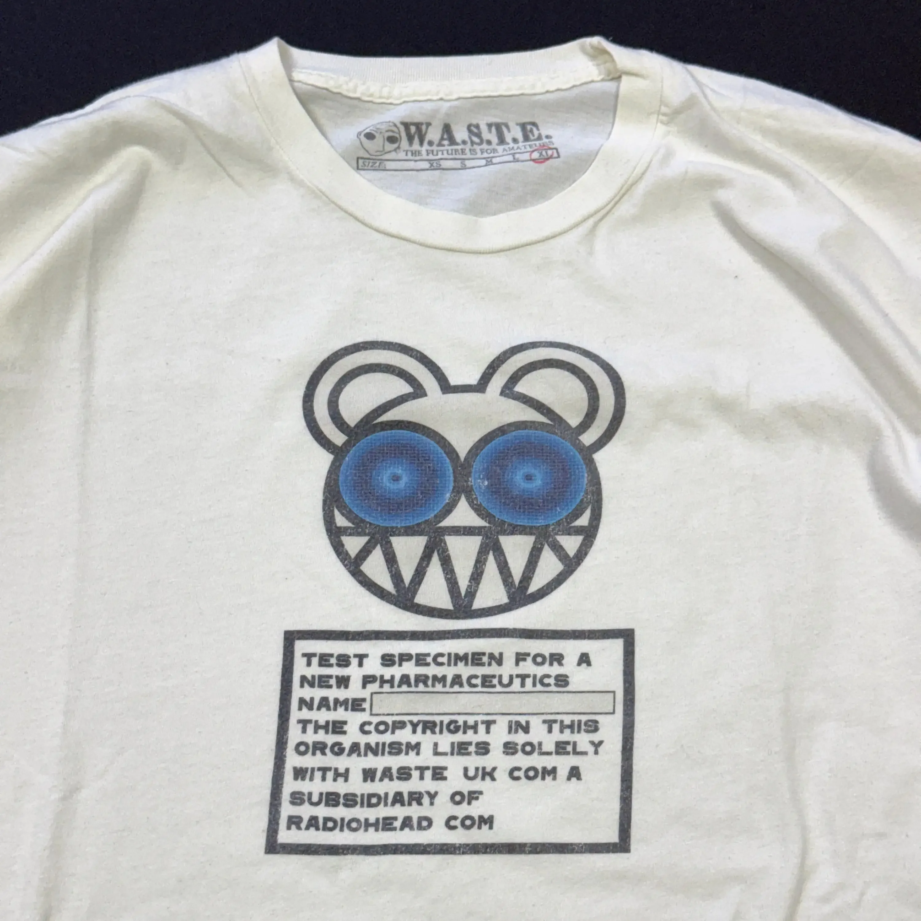 Vintage Y2K RADIOHEAD T-Shirt XL Test Specimen Band Tour