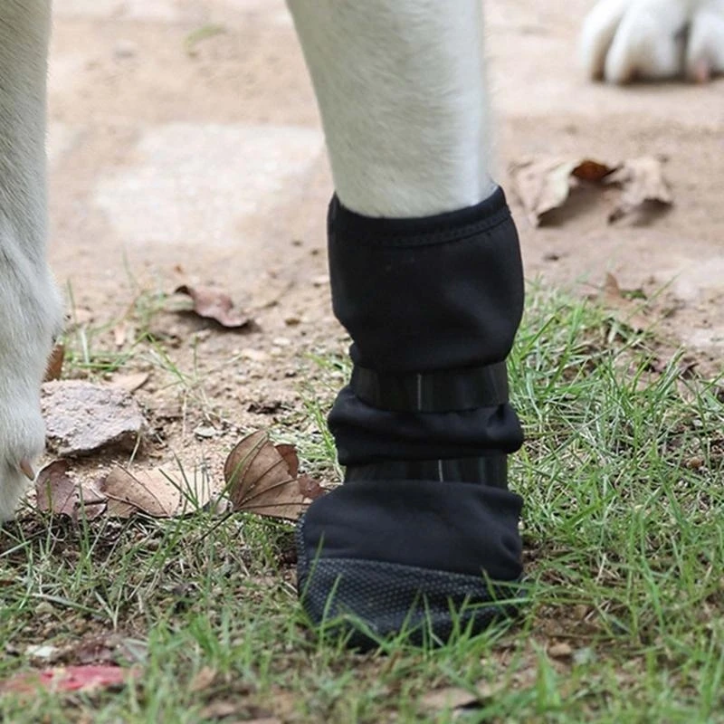 

Носки для собак, защитные чехлы на лапы для собак с регулируемой наклейкой для улицы, лучшая распродажа