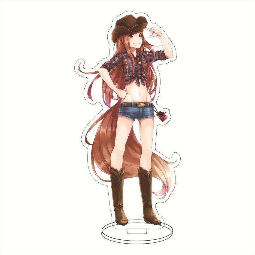 16CM Anime Acrylic Stand‌ Spice and Wolf Kraft Lorenz Holo Chloe Nora Richten Marlheit Cos Figure Ornaments Halloween Gifts view 6