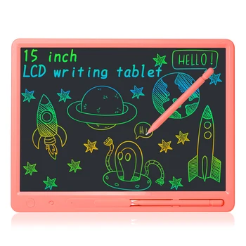 15 inch LCD drawing board children&#x27;s toy painting tool colorful electronic writing board kids handwriting tablet gifts 2022