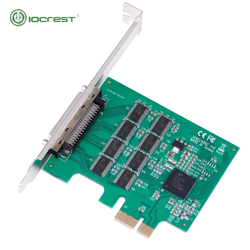 Imagem -04 - Iocdescanso Pcie Placa de Portas Rs232 Db9 Serial i o Controle Pci-express Suporte para Cartão de Perfil Baixo