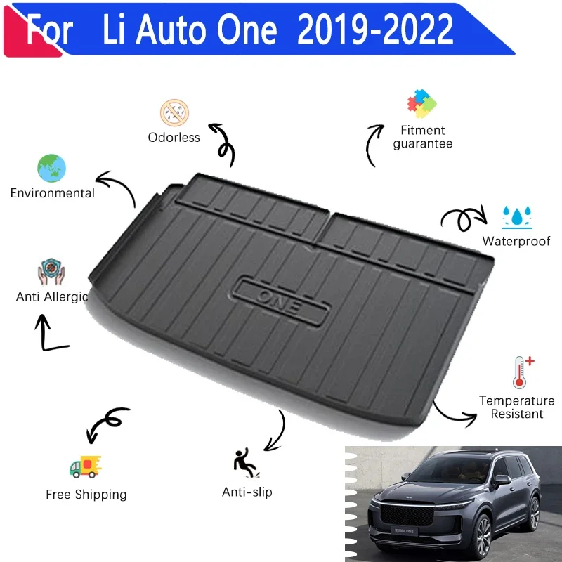 

Car Trunk Mat for Li Auto One Lixiang One 2019 2020 2021 2022 Car Rear Cargo Tray Trunk Easy Installation Clean Pads Accessories