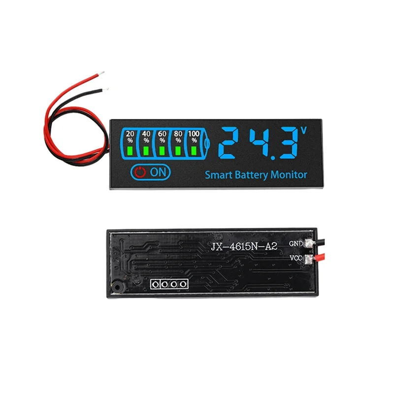 ABVJ-18650 Li- Lipo Lithium Test 7-55V Acid Battery Level Indicator Tester LED Display Meter Module Capacity Voltage Meter