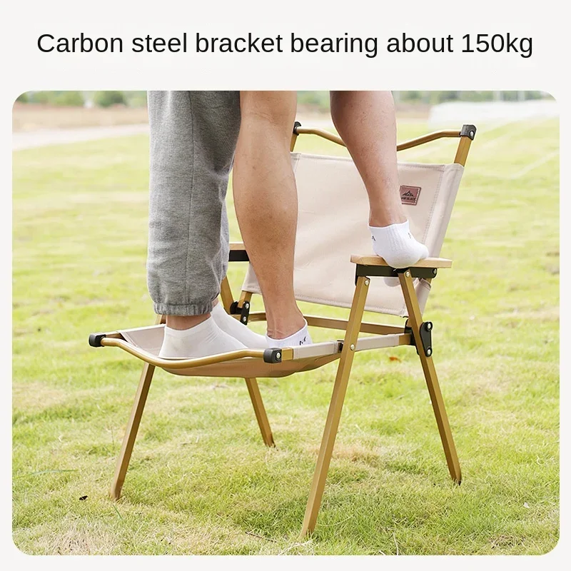 Outdoor folding chair portable picnic Kermit chair leisure fishing camping stall table chairs beach stool