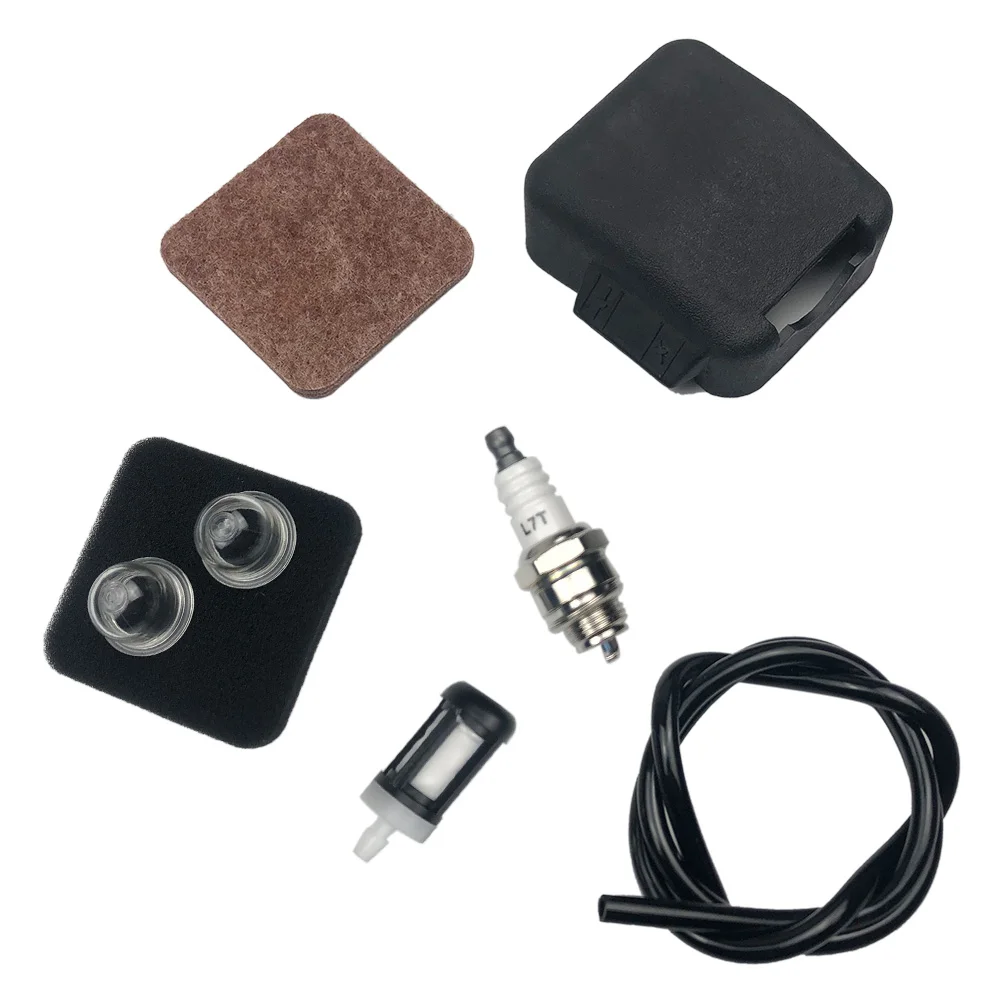 Imagem -03 - Conjunto Motosserra ar Combustível Filtro e Cobrir Linha Kit Fit para Stihl Fs85 Bg75 Fs80 Fc85 41371410500 com Primer Lâmpada Vela de Ignição Peças