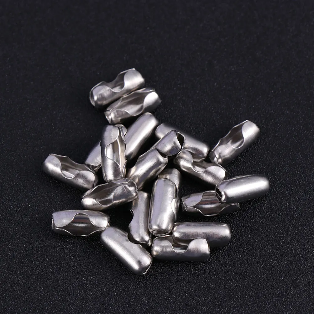 

200pcs Stainless Steel Bead Chain Connector Ball Chain Clasps Diy Jewelry Accessories Metal Clasp For Necklace 1.5Mm 2Mm 2.4Mm