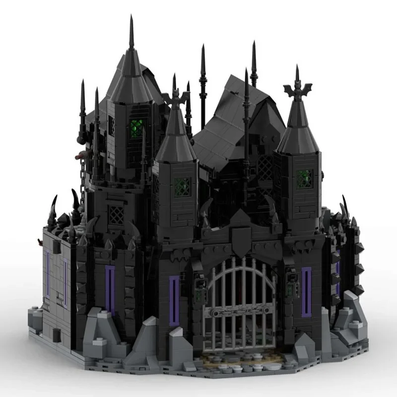 Bloques de construcción Moc, desafío Medieval, tecnología de Castillo infierno, bloques de construcción modulares, regalo de Festival, juguete para niños, juego DIY