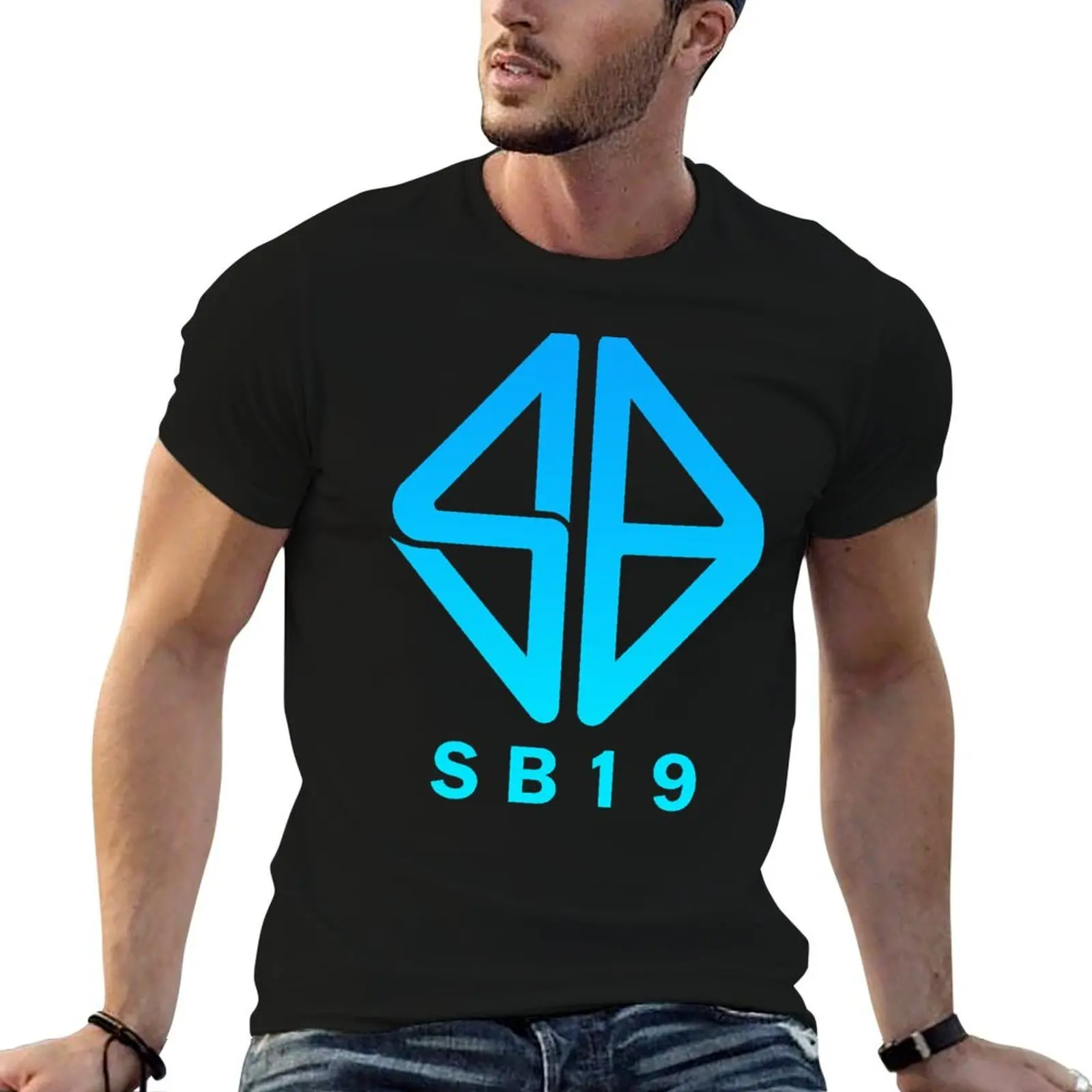 

SB19 PPOP BLUE LOGO T-Shirt man t shirt heavy cotton t shirt man cotton T-Shirt