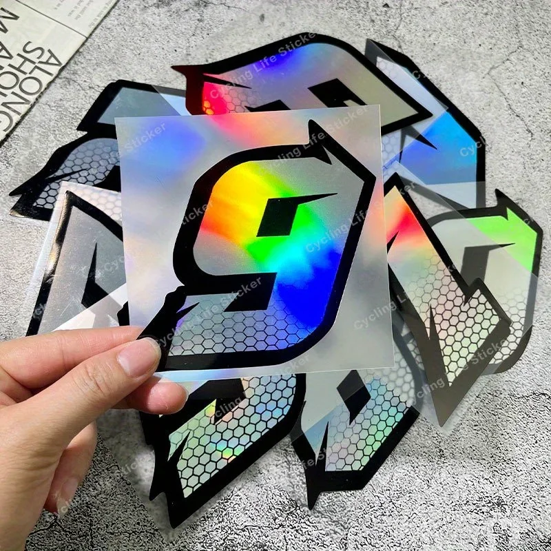 자동차 오토바이 스타일링 장식 레이스 ID 테마 데칼 액세서리용 홀로그램 레이싱 번호 스티커 세트 1개