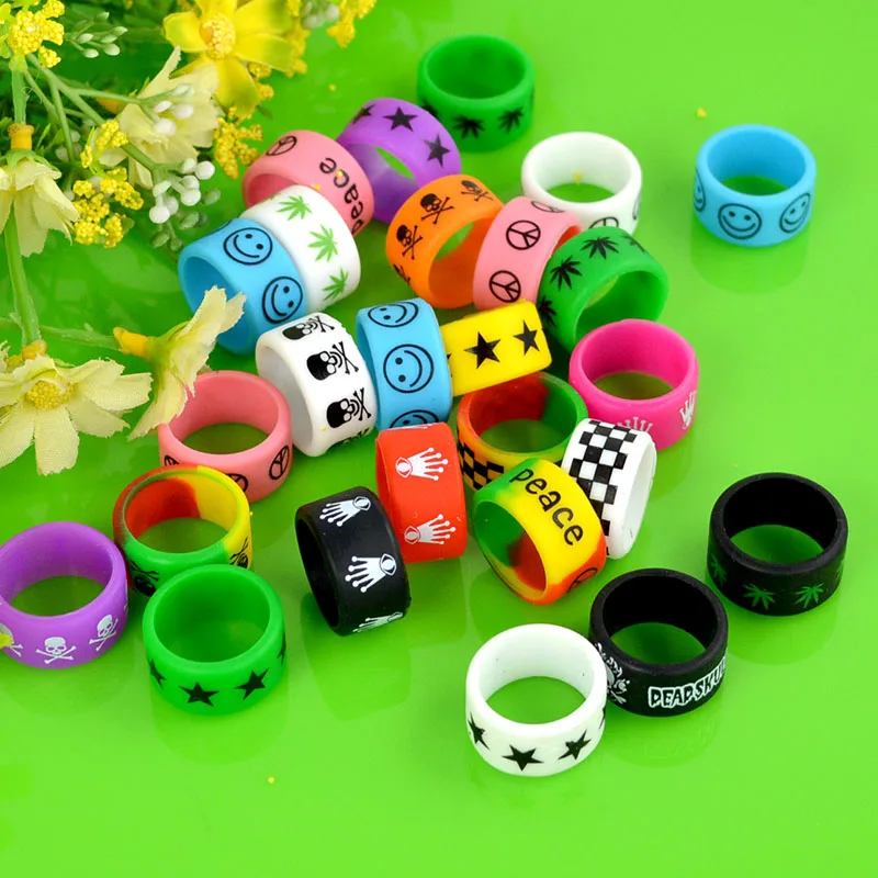 1/10/15PCS For RBA RDA Band Vape Mods Mechanical Silicone Tank Anti Slip Rings Vapor Colorful