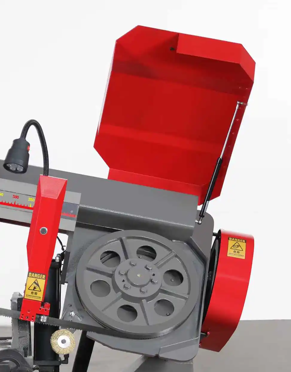 منشار قطع شريطي 45 درجة منشار شريطي معدني شبه أوتوماتيكي #6