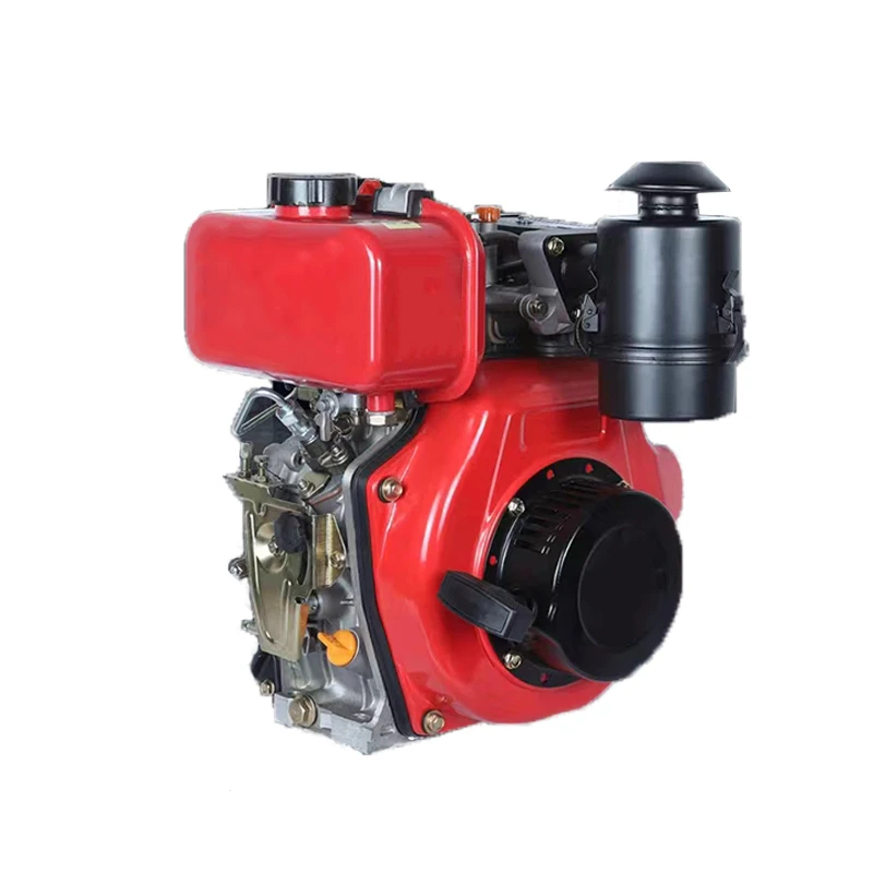 

Marine air-cooled single cylinder electric start diesel pump cut micro plow flat/splined crankshaft 5 9 10 12 16 HP engine