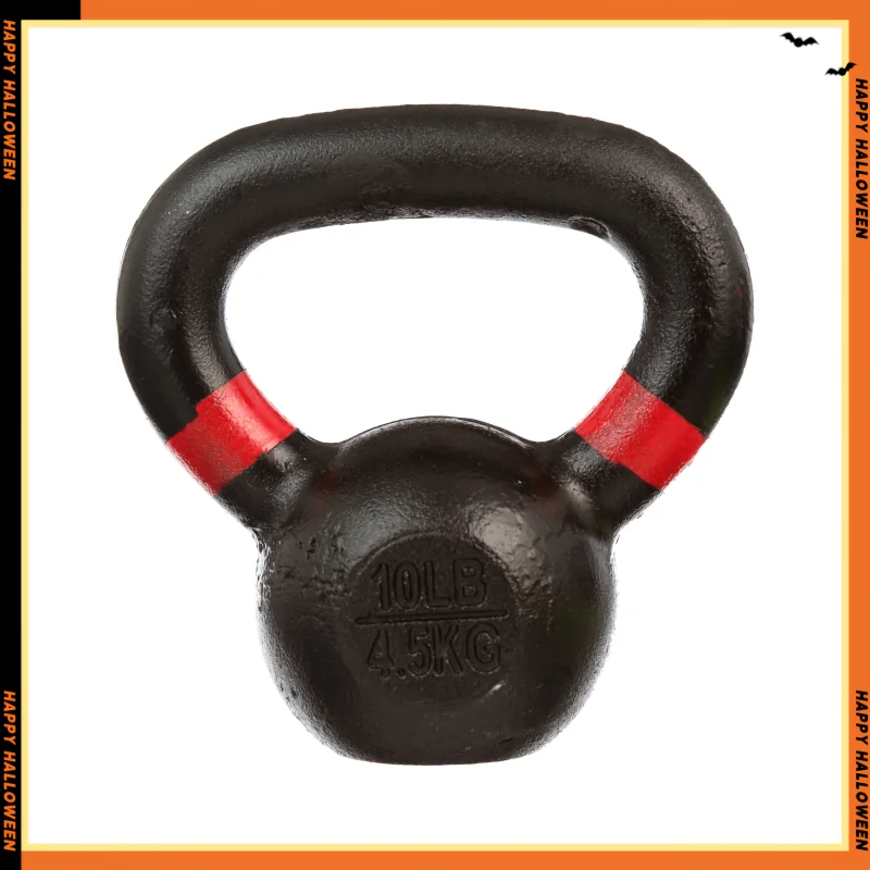 كيتل بيل من الحديد الزهر، مفرد، قبضة واسعة، حديد زهر صلب، 10 رطلاً