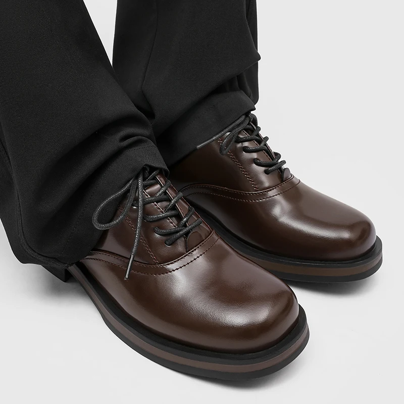 

Four Season Popular Men's Waterproof and Anti Slip Casual Shoes with Thick Soles, Anti Slip and Wear-resistant Soles Tie Straps