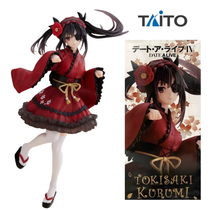 

В наличии оригинальная TAITO Coreful DATE A LIVE Tokisaki Kurumi в готическом стиле аниме фигурка Коллекционная модель подарок на день рождения кукла