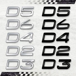 Adesivo per auto 3D D5 D4 D6 D3 D2 emblema decalcomania per Badge posteriore in metallo per Volvo XC60 XC90 XC40 XC70 S80 S90 S60 V90 V60 V40 V70 B5 B4 AWD