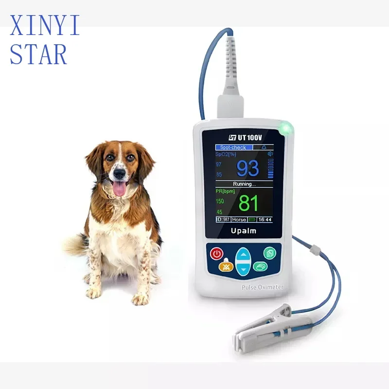Veterinary Handheld Silent Sleep Monitoring Suitable For 0-200KG Animals Pulse Oximeter For Pet Hospital