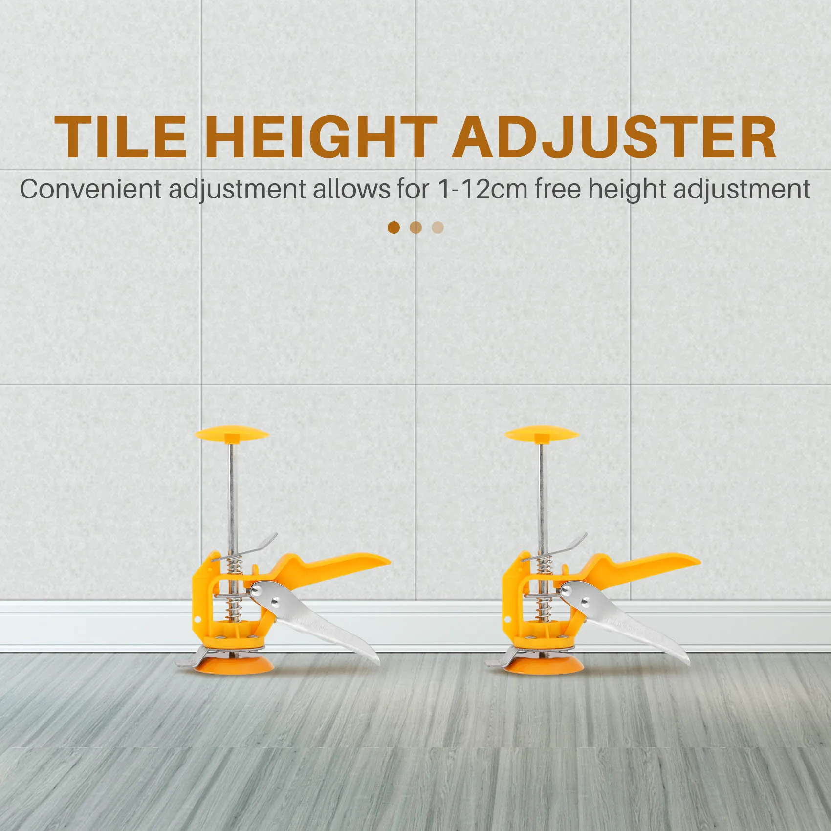 【Tools & Parts】 2Pcs Tile Leveling System Leveler Wall Tile Paving Locator Tool Clip Floor Installation Tile Alignment Tools