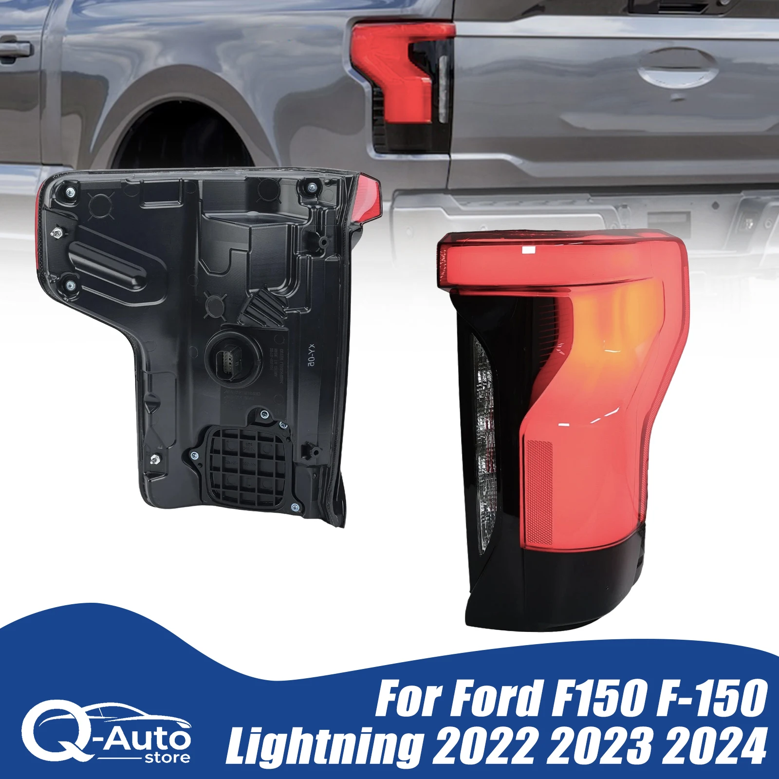 Luz Trasera de Freno para Ford F150 F-150 Lightning 2022-2024, Luz de Señal de Giro, Luz de Freno, Luz de Estacionamiento, Luz de Conducción