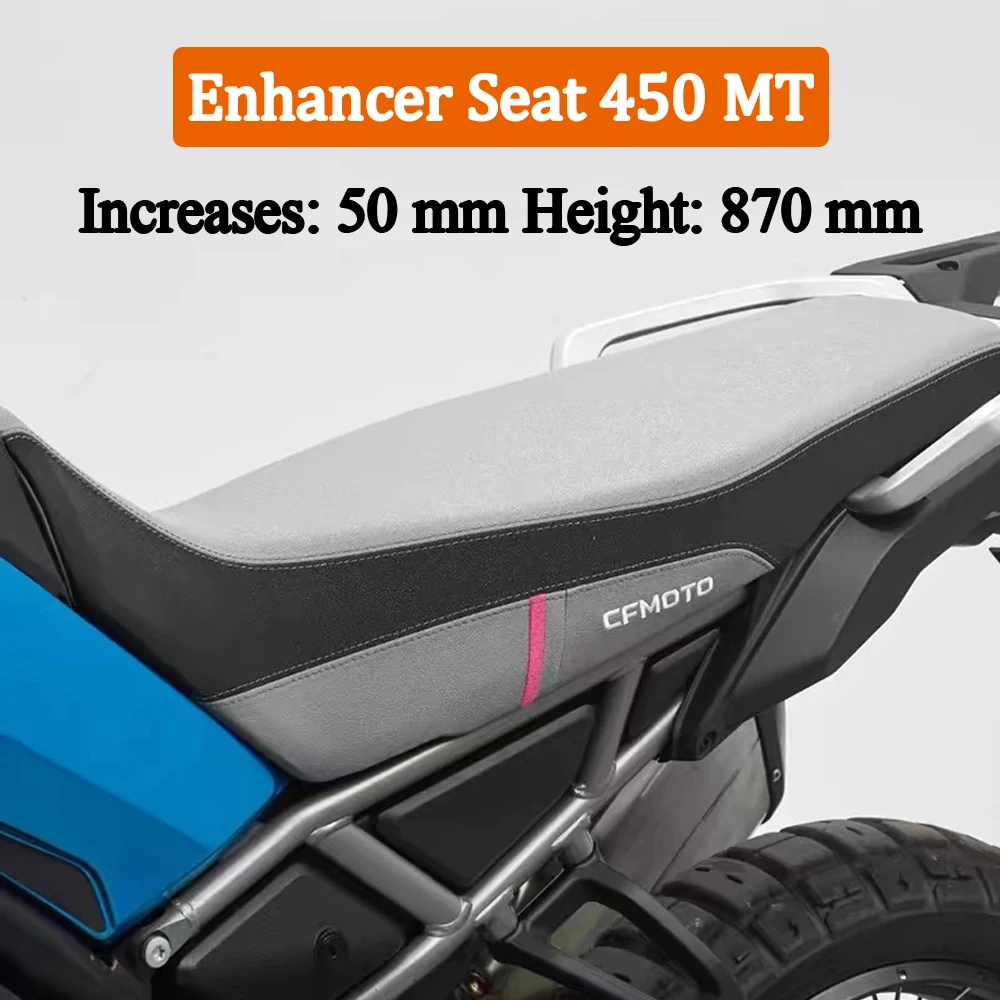 

450MT Motorcycle Height Booster Seat For CFMOTO 450 MT MT 450 Modified Accessories Increases 50mm Height 870mm Seat Cushion Kits