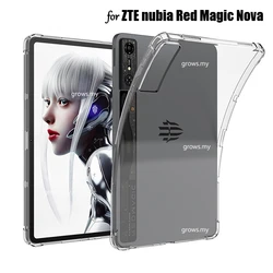 Airbags Soft TPU For ZTE nubia REDMAGIC Gaming Tablet Pro 2024 Red Magic Nova 10.9 inch Transparent Silicon Back Tablet Cover