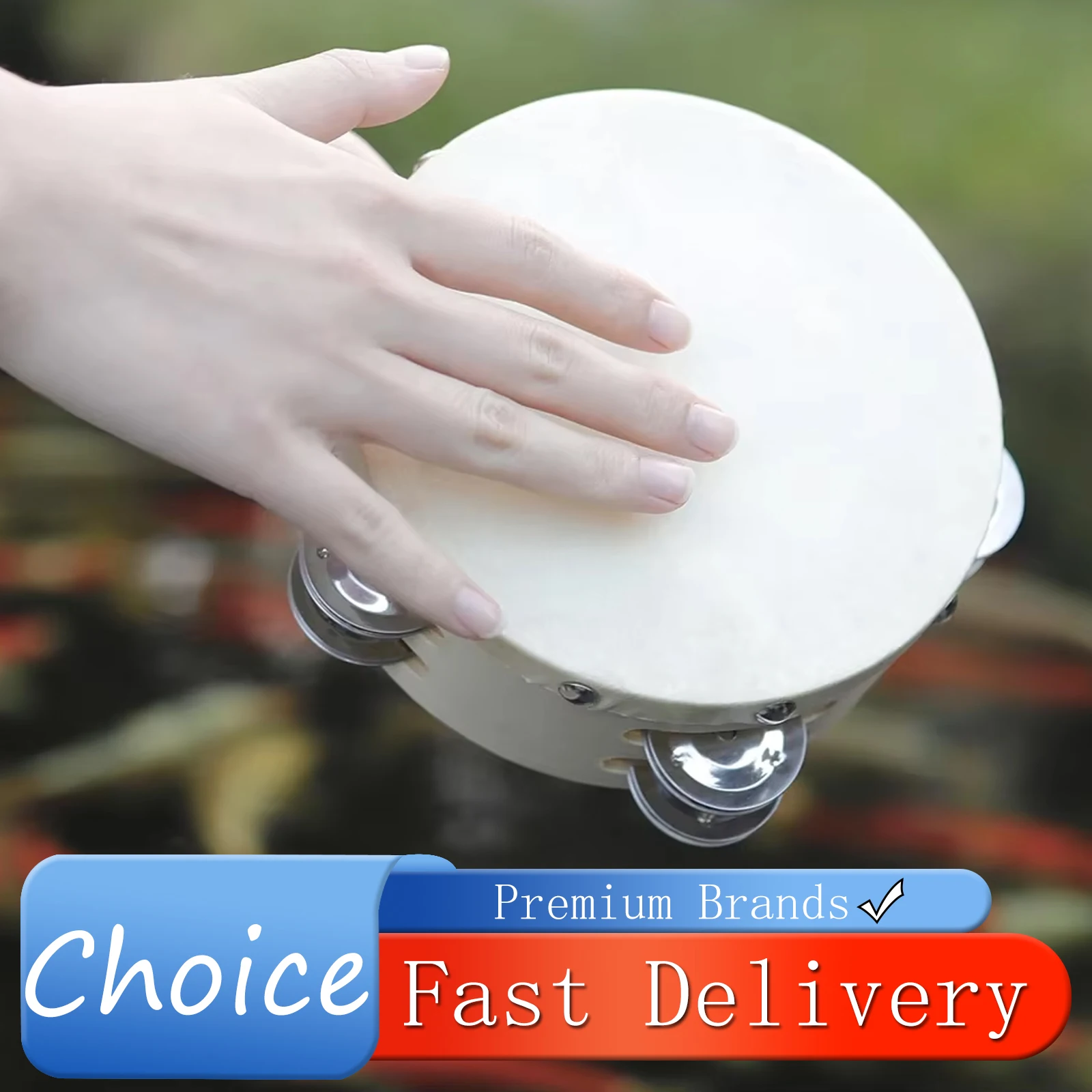 

IRIN Orff 6-дюймовый тамбурин из овечьей кожи, ручной барабан, ударные инструменты для детей, развивающие игры, детский подарок