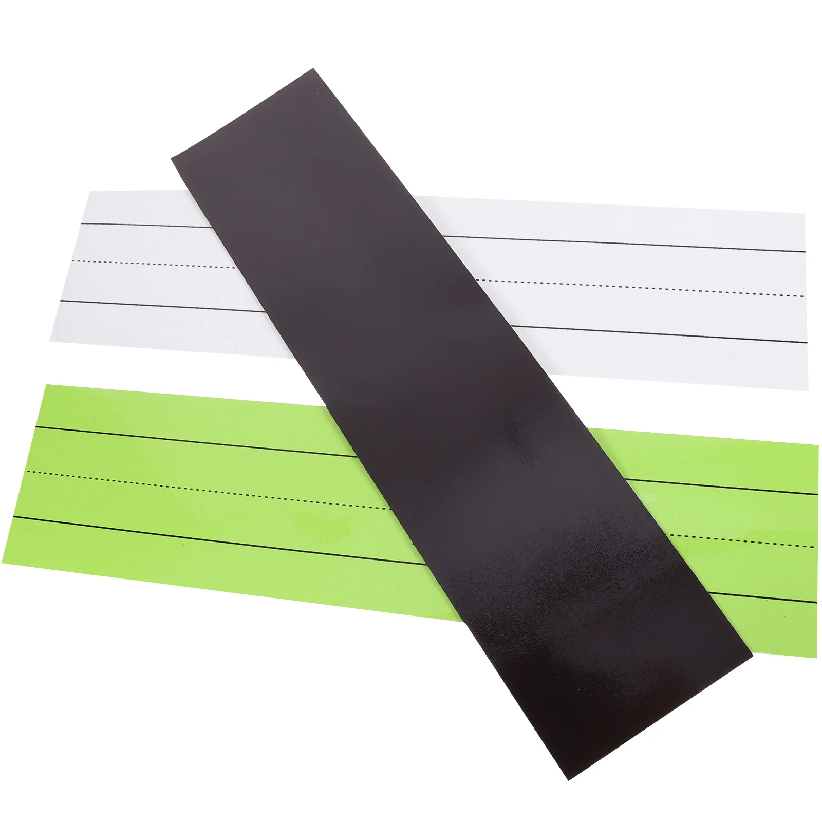 

3Pcs Magnetic Sentence Strips Lined Design Magnetic Dry Erase Strips for Whiteboard Fridge Memo Notepads Daily Reusable Labels