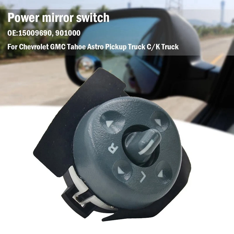 1 PCS Power Mirror Control Switch Driver Side 19209371 Parts Accessories For 1995-2000 Chevrolet Tahoe /GMC Yukon