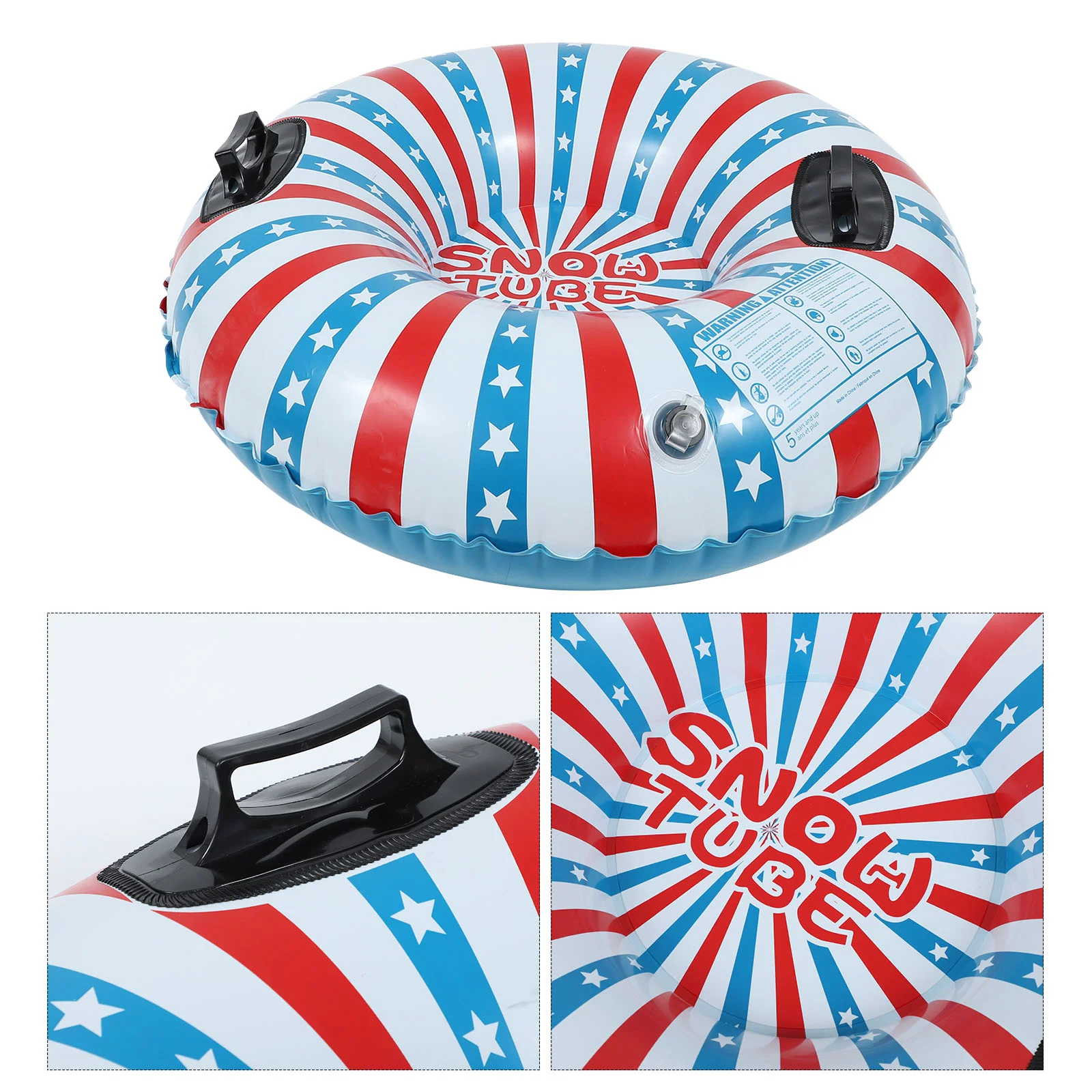 Inflatable Boat Tube Ski Ring Sliding Grass Cushion The Snow Thickened Sled for Sledding