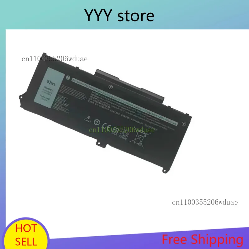 بطارية RJ40G 15.2V 63Wh لأجهزة DELL Latitude 14 5420 15 5520 3560 XPC5H CHKFM FDTCY 9D3YW 758J7 WY9DX M033W 4ICP5/57/79