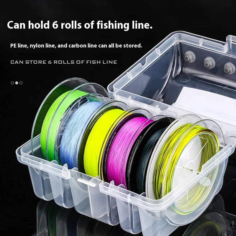 صندوق تخزين خط صيد كبير متعدد الوظائف من Bear King منظم خط كربون من النايلون البولي ايثيلين معدات صيد الأسماك المحمولة #4