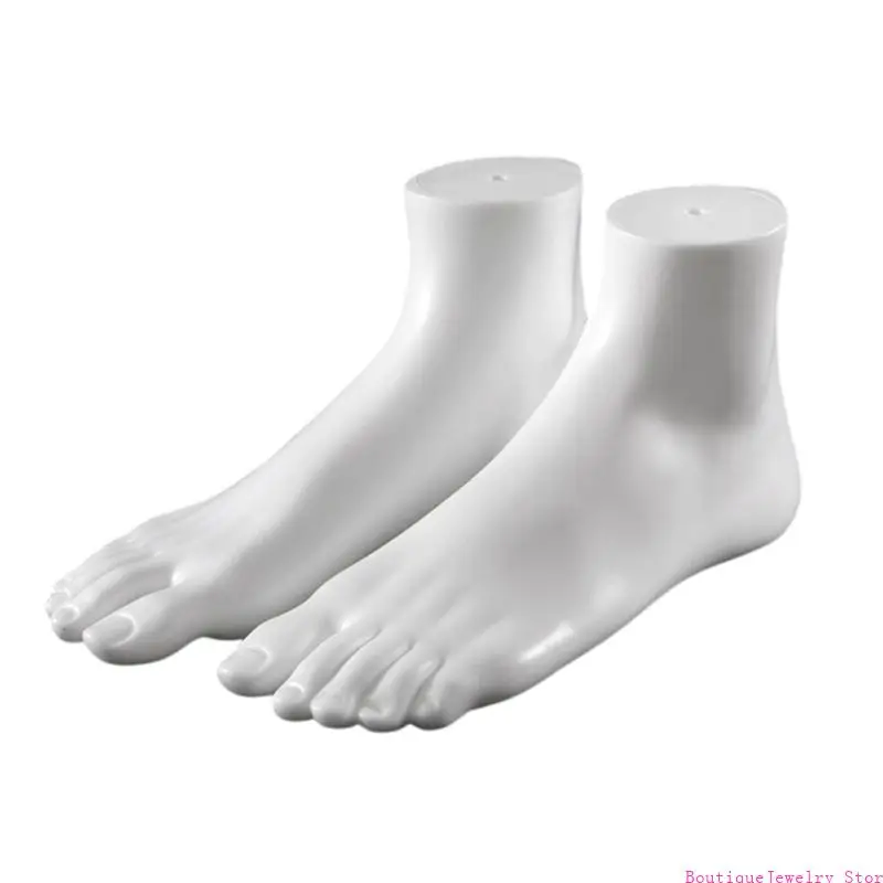 E1PE 1 Pair Anatomical Foot Replicas Shoe Display Foot Model Suitable for Education