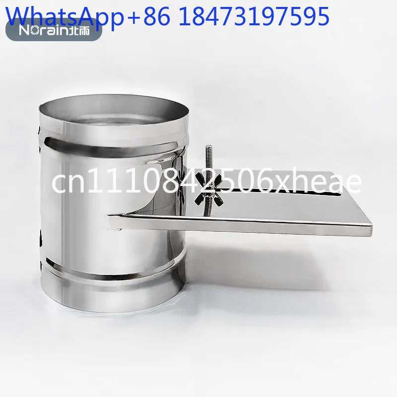 201 stainless steel round flapper valve, fresh air system air volume control valve, air defense valve, manual gate valve