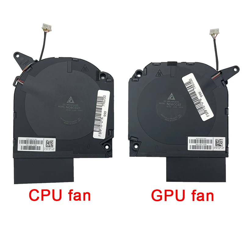 12V Laptop CPU GPU Fan For HP OMEN 16-WF Plus 16-XF 16-U 16-WF TPN-C167 N44741-001 MG75090V1-C460 C450-S9A Cooling Fan Cooler