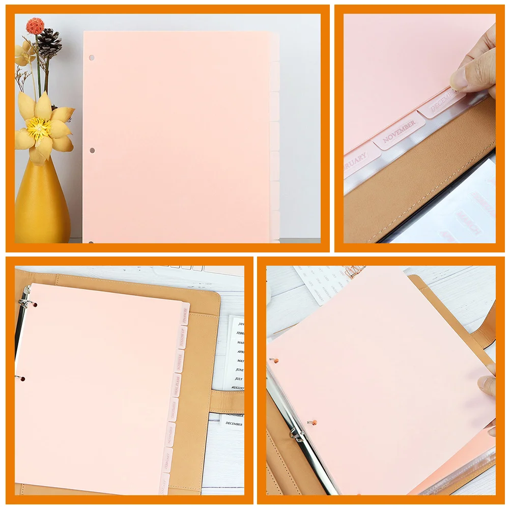 Binder Divider Stick Tabs Handboek Separator Mini Notebooks Bulk Papier Verdelers Losbladige Pvc Pagina