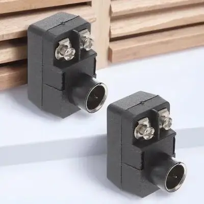 

2Pcs Compact 75-300 Ohm Signal Adapter with F-Type Male Plug for Coaxial Cable Connection and Matching
